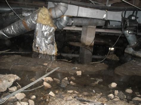 sewage leak in crawl space|Step